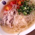 Giant corn's cooksnap of when they made パパッと豚とトマトでエスニックにゅうめん.