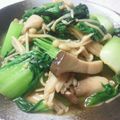 kotechi's cooksnap of when they made たくさん　きのこのチンゲン菜炒め.