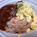 うかたぬ's cooksnap of when they made 炊飯器で簡単チキンライス！デミソ卵のっけ.