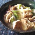 maeとも's cooksnap of when they made 皿うどんのスープで簡単あんかけ丼.