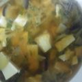 XXXl7's cooksnap of when they made なすとみょうがと豆腐のみそ汁.