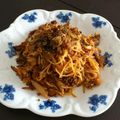 まゆたんぽぽ's cooksnap of when they made 舞茸と合いびき肉のパスタ.