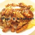 papikun's cooksnap of when they made ★白菜とイカふらいの卵炒め★.