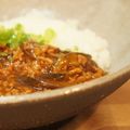 。・うらら。・。's cooksnap of when they made ナスと挽肉のマーボーライス.