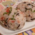 rie-tin's cooksnap of when they made クックパッドで見たおにぎり☆梅、青しそ～.