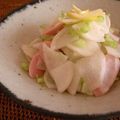 cafe0305's cooksnap of when they made かぶとおさかなのソーセージのレモンサラダ.