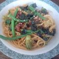 まめ☆彡's cooksnap of when they made 朝ごはん用　超簡単！　即席　梅干しパスタ.