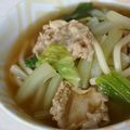 ピンクのたまご's cooksnap of when they made 体ぽっかぽか！豚肉と白菜のあんかけうどん.