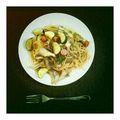 salymama's cooksnap of when they made ズッキーニと舞茸の和風パスタ.