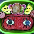 パープルレニー's cooksnap of when they made 『銀魂』沖田のアイマスクおにぎり～ღ.