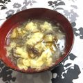 ジブリカフェ's cooksnap of when they made 我が家の味噌汁 ①もずくの味噌汁.