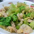 もんちゃ！'s cooksnap of when they made 豚バラレタス炒め☆.
