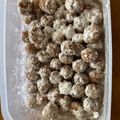 かえる3344's cooksnap of when they made 簡単♪米粉ときなこのスノーボールクッキー.