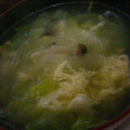 じょうじょうちゃん's cooksnap of when they made レタスときのこのタマゴスープ♪.