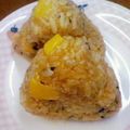 おかちゃんキッチン's cooksnap of when they made 韓国風のりたまチーズおにぎり.