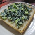 JUNSEIママ's cooksnap of when they made 大根葉が旨っ緑鮮やかグリーントースト.