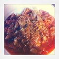 ♡muu♡'s cooksnap of when they made 【豚キムチスーラ—焼きそば。】.