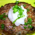 amorinママ's cooksnap of when they made 鶏バーグ☆レンコン入り☆おまけに味噌味☆.