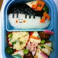 シングルみどり's cooksnap of when they made ＊キャラ弁＊ピアノちゃん　楽譜もね♪.