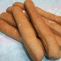 chokomi513's cooksnap of when they made はったい粉＆バナナのスティックパン.