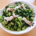 Nekozame's cooksnap of when they made 【ご飯のおとも】大根の葉と豚肉の炒め物.