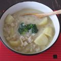 shimaru's cooksnap of when they made じゃが芋と蓮根のミルクス－プ。.