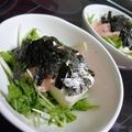 myukitty's cooksnap of when they made 水菜と豆腐のサラダ～明太子マヨソース～.