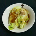 higashiko's cooksnap of when they made ルクエでキャベツと挽き肉の和風重ね蒸し☆.