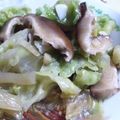 ユーロン's cooksnap of when they made キャベツと舞茸の生姜醤油炒め.