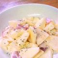 のじまさん's cooksnap of when they made りんごとハムだけdeサラダ.