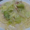 ジェイス's cooksnap of when they made スープたっぷりミルク風スープスパ.