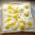 でかおちば's cooksnap of when they made チーズ三昧✤トリプル✤チーズトースト✤✤.