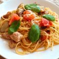 かのんlove's cooksnap of when they made 生バジルとトマトで簡単パスタ♪.