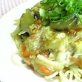 にゃぁくん's cooksnap of when they made ごま油で炒めた☆野菜のせそうめん.