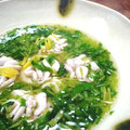 Haru Haru's cooksnap of when they made 白子の湯引き　三つ葉と柚子のあんかけ.