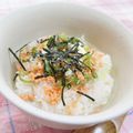 ななクレープ's cooksnap of when they made 鮭フレ＆クリチの変わり茶漬け.