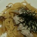 ニッロン's cooksnap of when they made 蒸し鶏ときのこの和風パスタ.