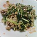kokodoco's cooksnap of when they made 水菜と豚肉のあんかけ風.
