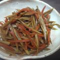 まっきーまぁさ's cooksnap of when they made めんつゆで簡単！きんぴらごぼう.