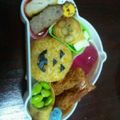 sakaimari's cooksnap of when they made キャラ弁 ハロウィン飾り.