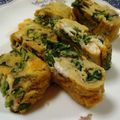 mmameco's cooksnap of when they made 大根葉の卵焼き☆.