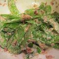 ちゃみ's cooksnap of when they made 手抜きでゴメン★絹さやマヨふりかけ和え.