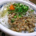 ☆じゅげむ☆彡's cooksnap of when they made 簡単朝ご飯！しらす納豆丼☆.