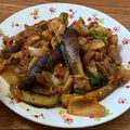 クック49L4Ho☆'s cooksnap of when they made ✱茄子と豚肉のキムチ炒め✱(豚キムチ茄子.
