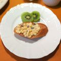 ☽月光's cooksnap of when they made ゆで卵レモンチーズトースト.