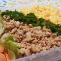 yappyパクパク's cooksnap of when they made 鶏そぼろの三色丼～お弁当ver～.