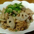 りんそうまま's cooksnap of when they made れんこんと豚バラの炒め物.