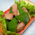 ゆうかりコアラ's cooksnap of when they made 簡単☆ハムとピーマンの炒め物.