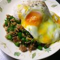 杏仁豆腐S's cooksnap of when they made 鶏肉とピーマンのガパオ炒めごはん.