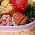 ijumama's cooksnap of when they made お弁当に✿デージーウインナーのちくわ詰め.